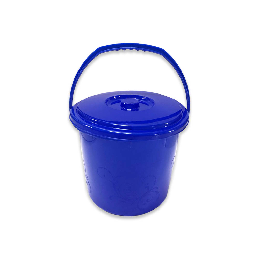 藍色廚餘桶(8L)</br>無網加蓋