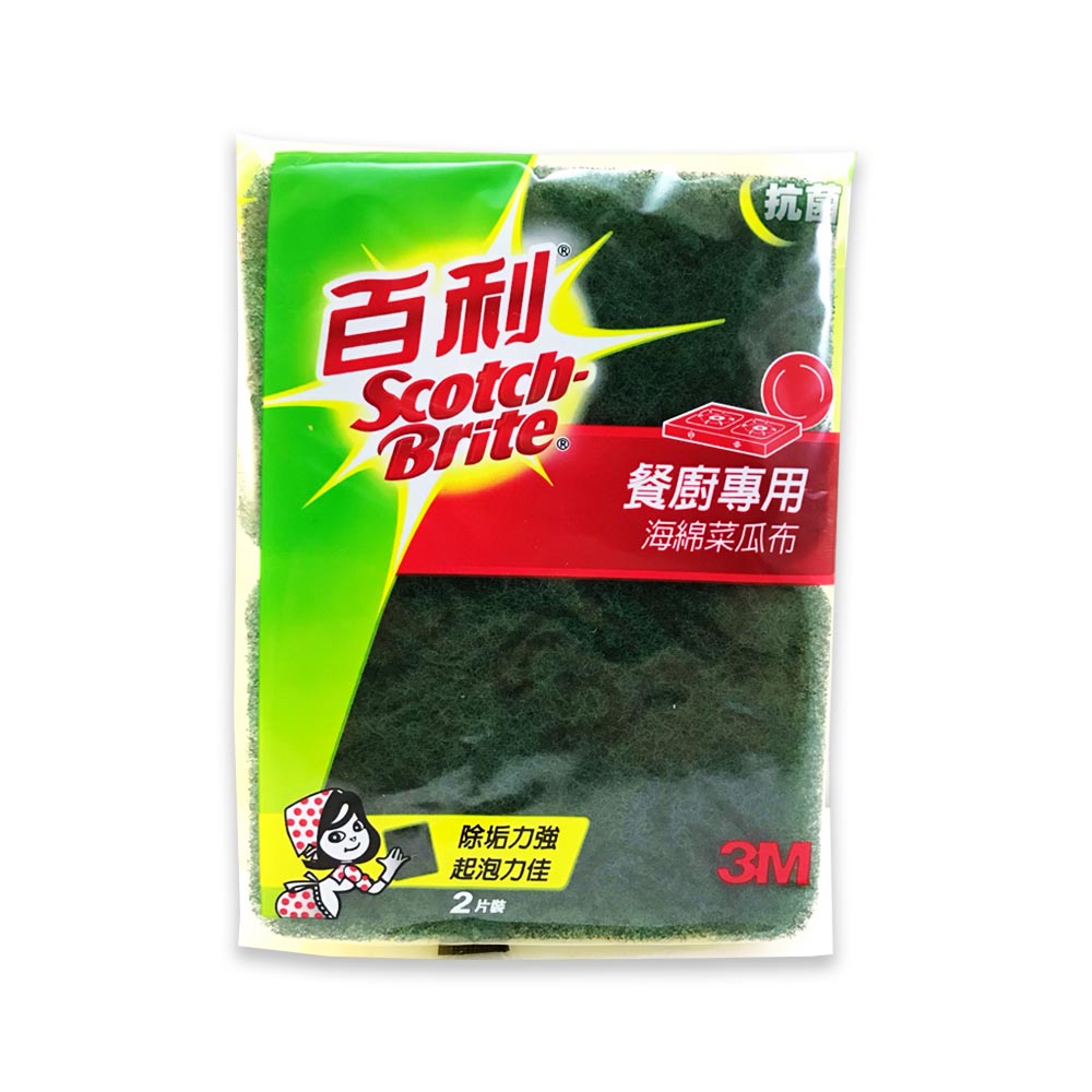 3M百利海綿菜瓜布(2入)-餐廚專用