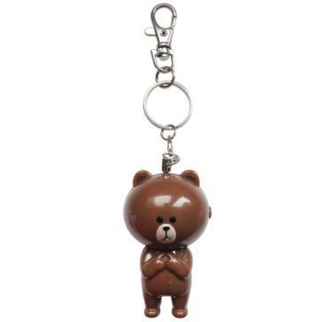 LINE FRIENDS公仔LED警報器吊飾-熊大